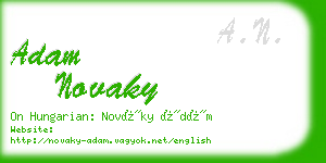 adam novaky business card